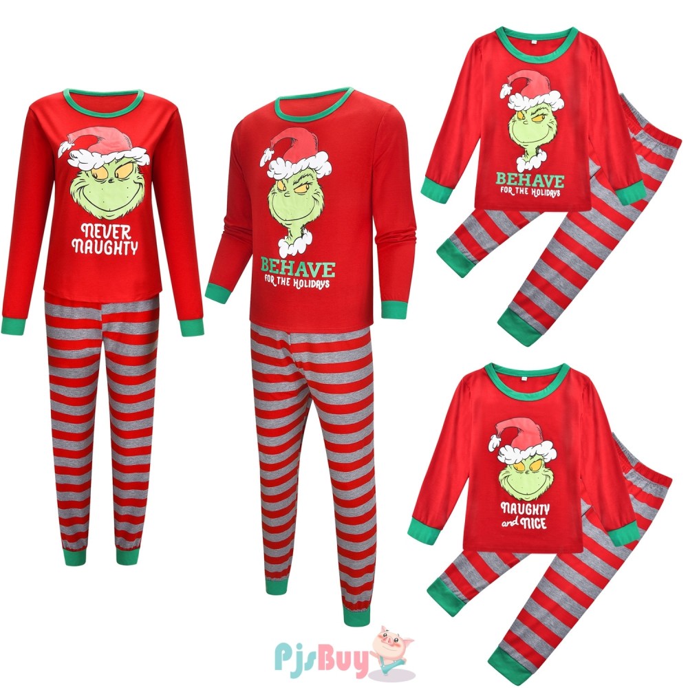 Download Grinch Family Pajamas Christmas Pajamas Sets Holiday ...